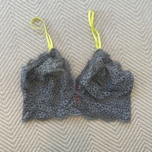 Josie Natori Gray lace camisole bra